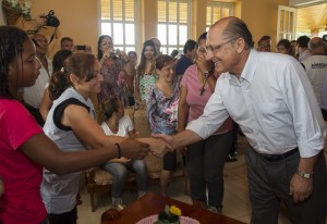 Governador Geraldo Alckmin visita o centro feminino e inaugura o centro esportivo da Fazenda Esperança.