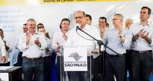 Governador inaugura sistema de tratamento de esgotos em Elias Fausto