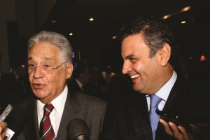 Aécio Neves prestigia posse de FHC na ABL