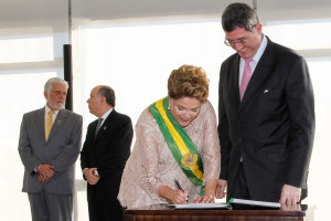 Brasília - DF, 01/01/2015. Cerimônia de posse do segundo mandato da Presidenta da República Dilma Rousseff e do Vice-Presidente da República Michel Temer. Foto: Roberto Stuckert Filho/PR.